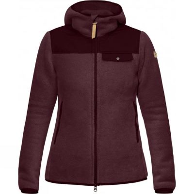 Sudadera Con Capucha Fjallraven Singi Fleece Mujer Rojas Oscuro - Chile QRV759460